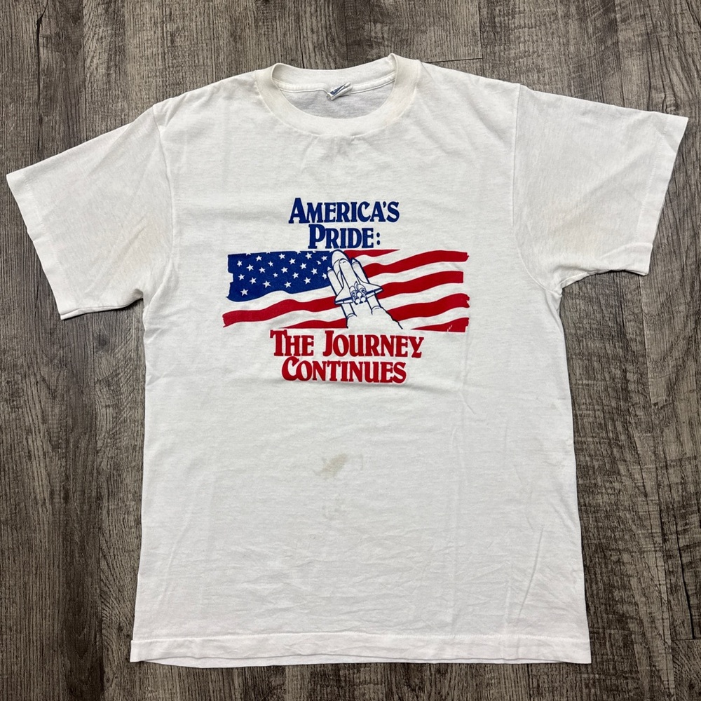 Vintage 80s Space Shuttle America’s Pride T Shirt